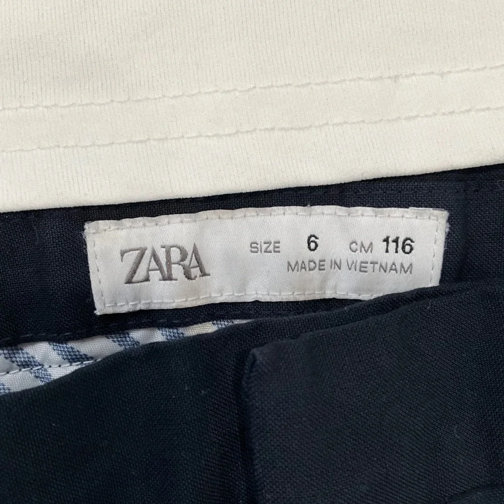 Zara Navy‎ Pants & White Sleeveless Polo Top Size 6 Preppy Nautical Classic